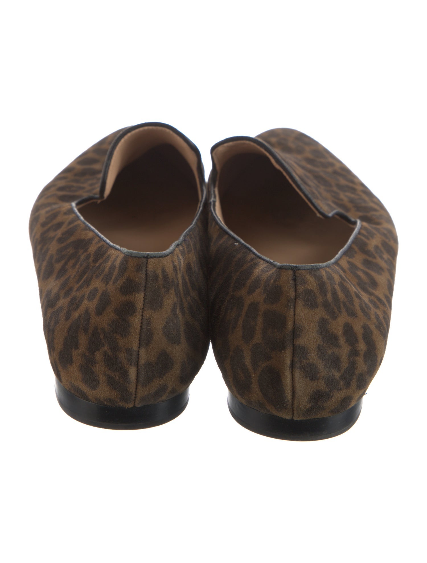 Veronica Beard Suede Animal Print Loafers